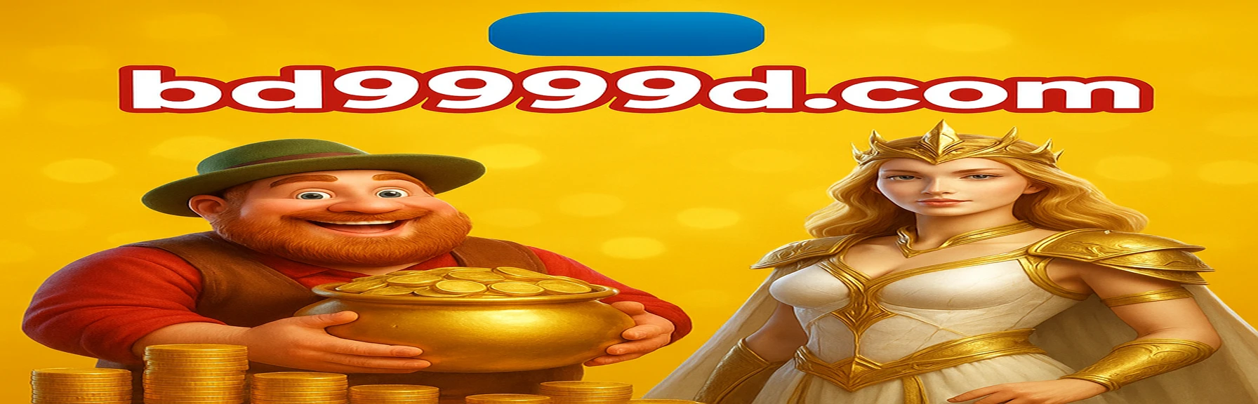 BD9999-র জন্য প্রতিদিন লগইনের সাথে স্বর্ণালী ডিম বোনাসে ৭,৭৭৭ টাকার পুরস্কার প্রচারকারী মুকুট‑ধারী দেবী চরিত্র