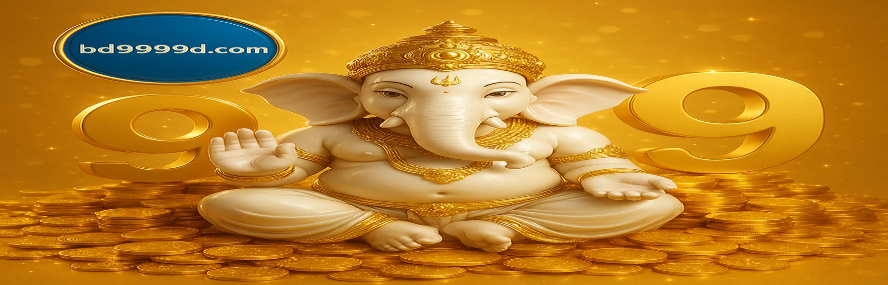BD9999-র সদস্য দিবস পুরস্কার উদযাপন; গণেশ চরিত্রটি হাত উঁচু করে সোনালি কয়েনের মাঝে, মাসে ৮ ও ১৮ তারিখে